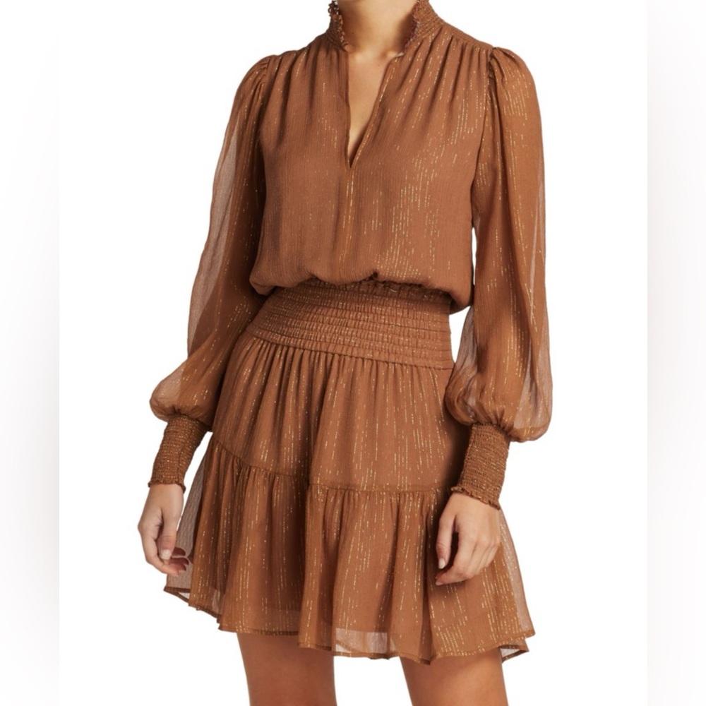 A.L.C Metallic Cappuccino Dress